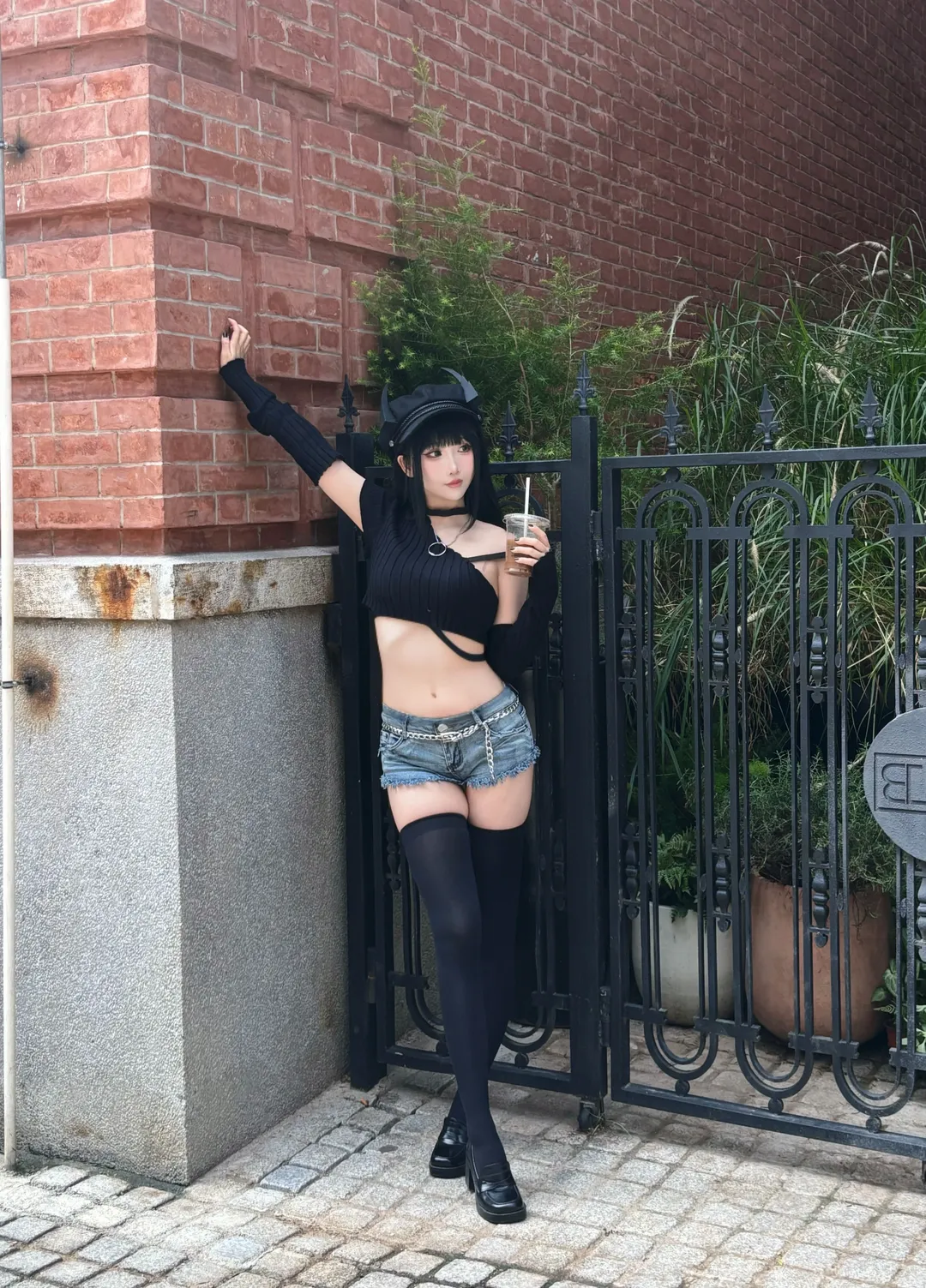 碧蓝航线, 能代cos, 日常cos, cosplay街拍, 过膝袜cos - 第3张