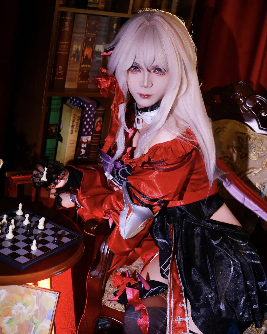 cosplay, 哥特风, 崩坏三, 瑟莉姆cos, 丝袜 - 第1张
