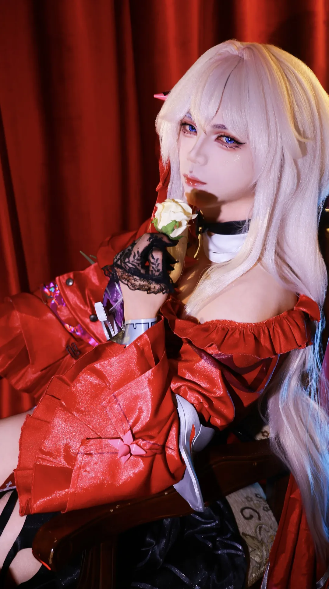 cosplay, 哥特风, 崩坏三, 瑟莉姆cos, 丝袜 - 第4张