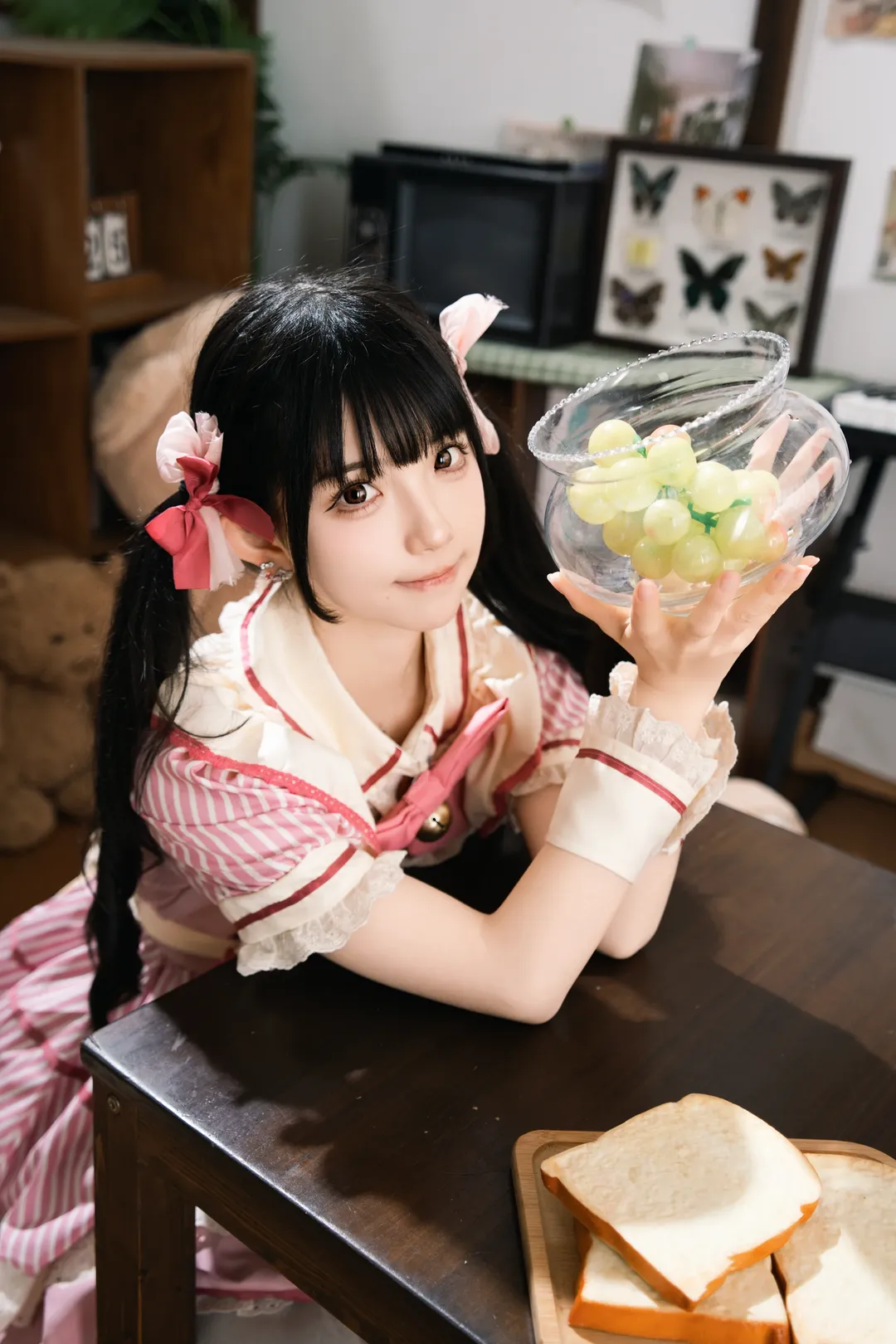 女仆装cosplay, 宅家日常, lo裙穿搭, 温馨房间, 小熊主题 - 第7张
