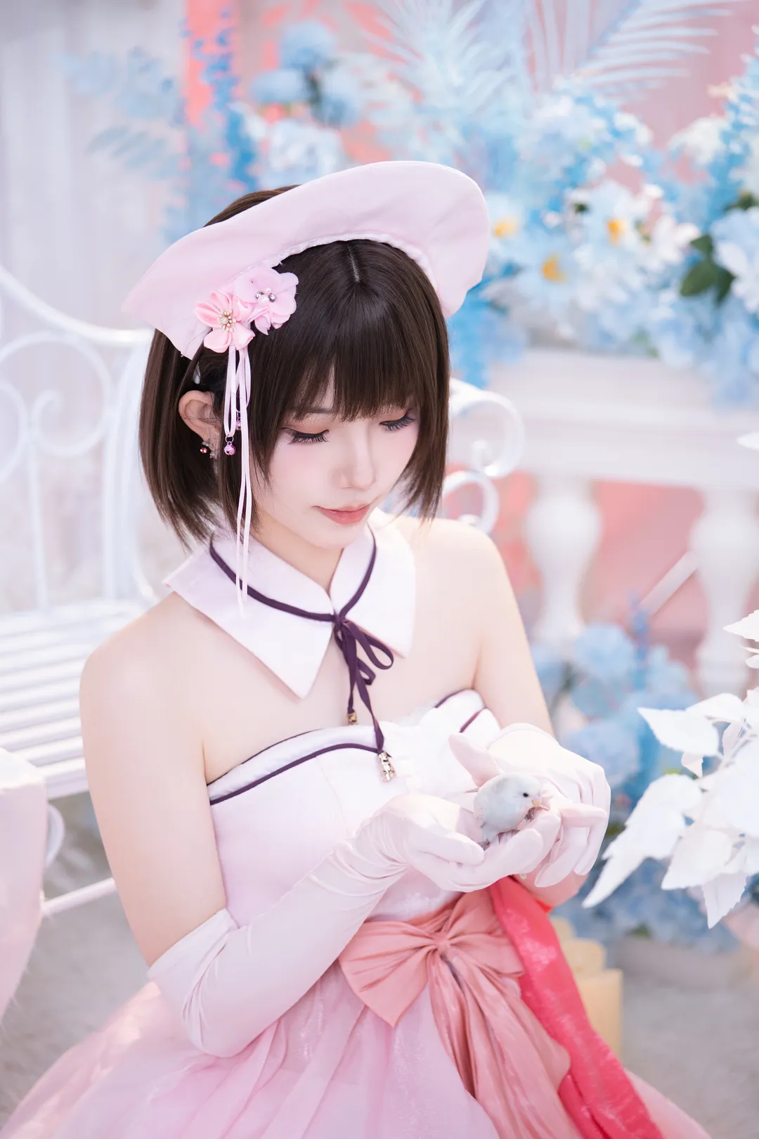 重返未来1999, cosplay穿搭, 贝雷帽造型, 五色月cos, 毛绒布景 - 第3张