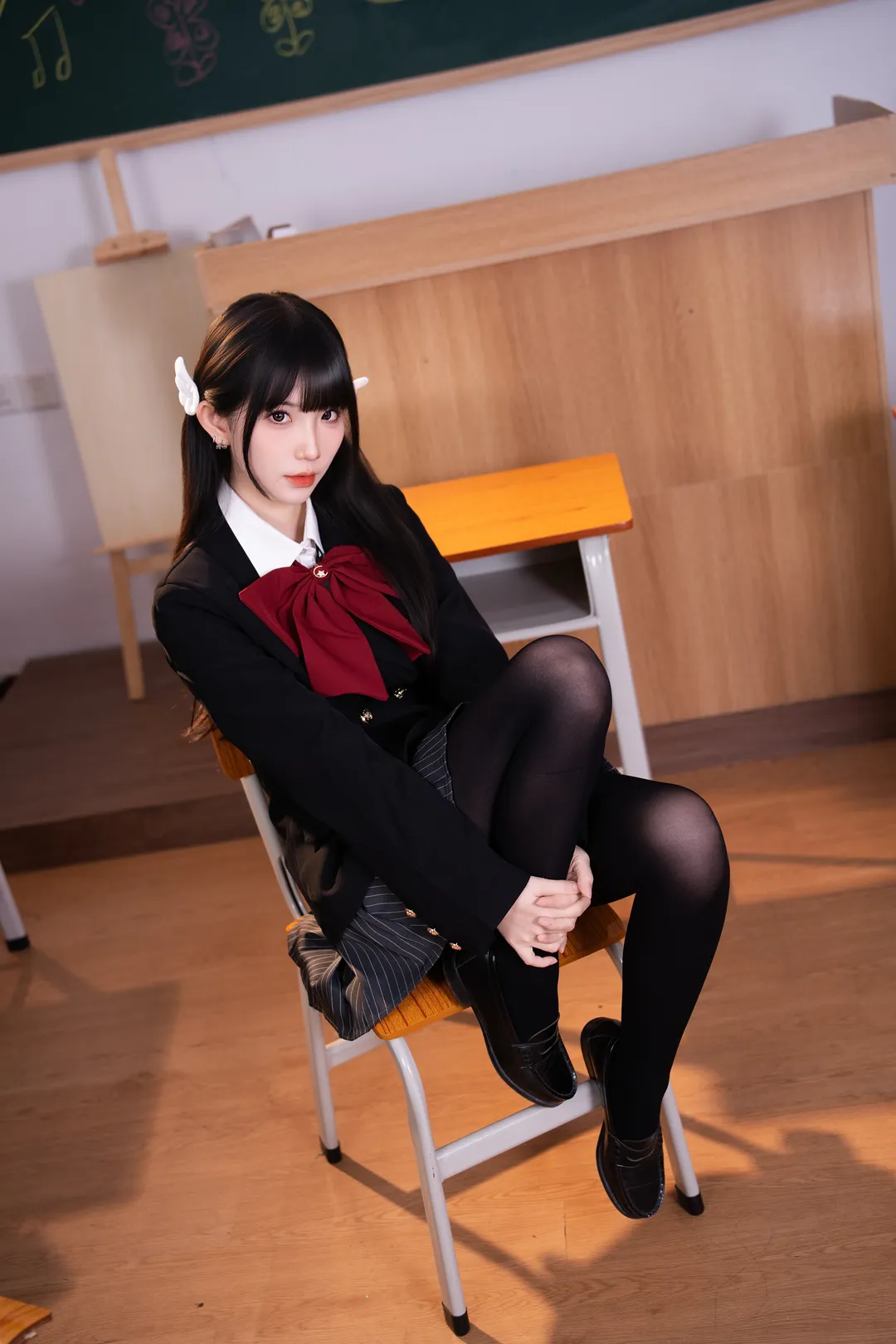 cosplay, 二次元穿搭, 黑丝穿搭, 学院风写真, 校园风制服 - 第3张