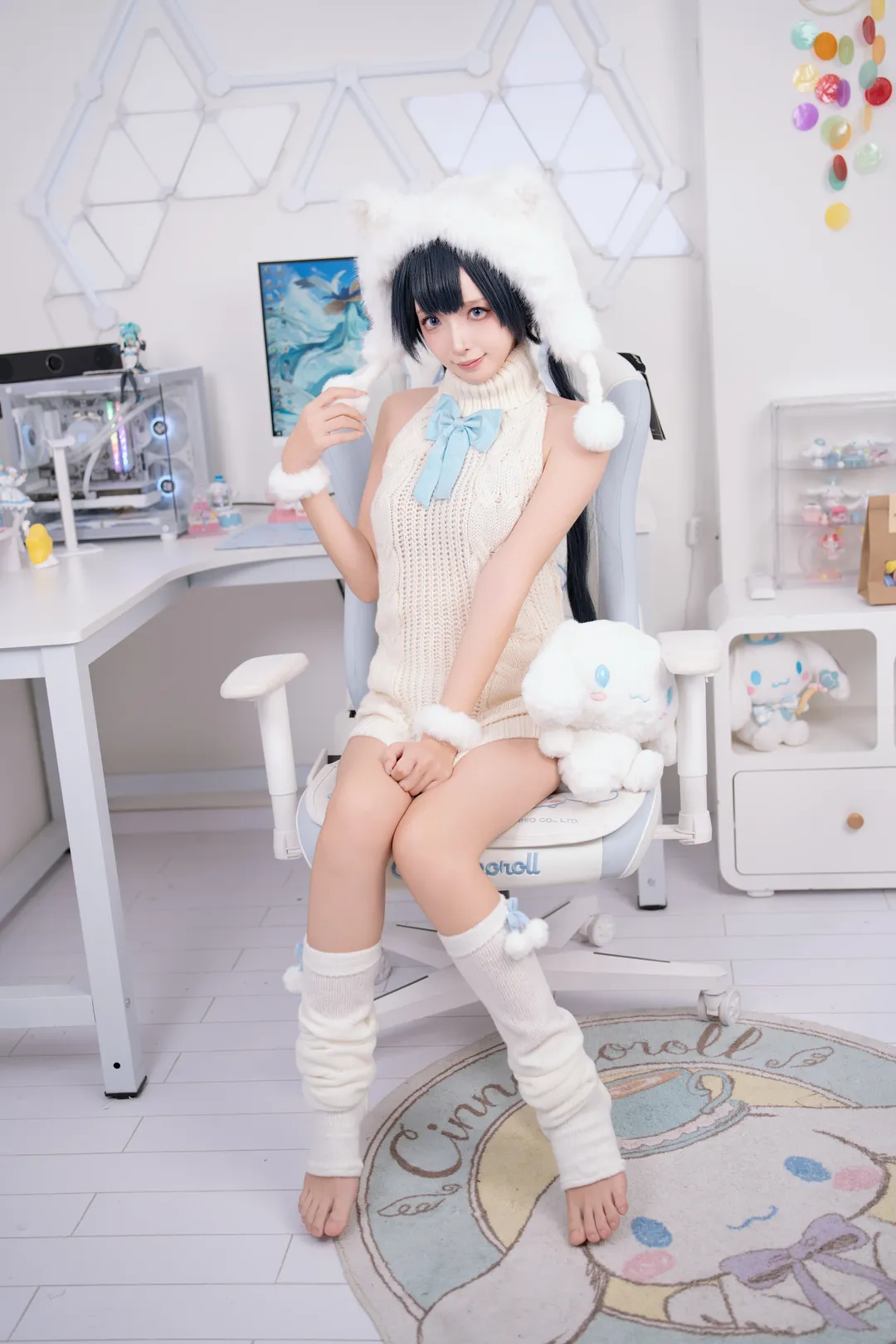 碧蓝航线, 电竞少女, 二次元日常, 毛绒穿搭, 萌系cos - 第4张