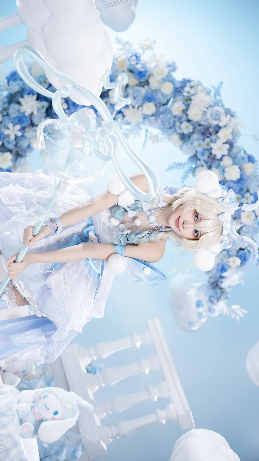 cosplay, 魔法少女, 王者荣耀, 白色丝袜, 瑶时之祈愿cos - 第2张