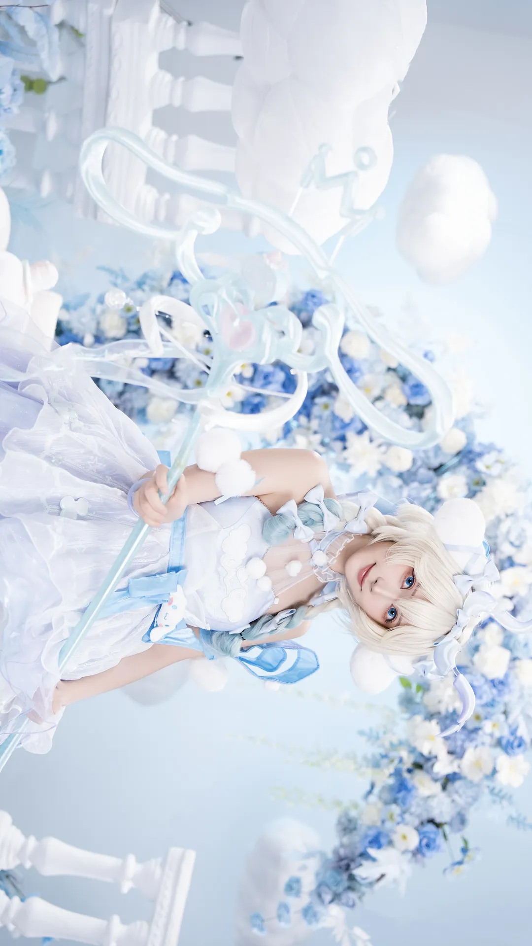 cosplay, 魔法少女, 王者荣耀, 白色丝袜, 瑶时之祈愿cos - 第4张
