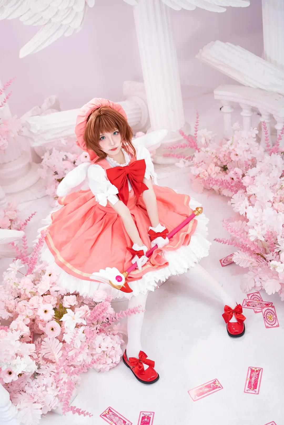 cosplay, 魔法少女, 小樱cos, 魔卡少女樱, 白丝 - 第1张