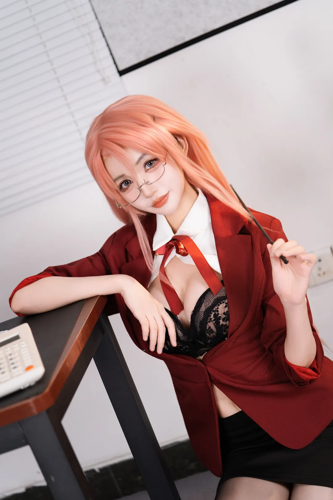 cosplay, 黑丝写真, 甜御风格, 职场OL穿搭, 办公室拍照 - 第4张