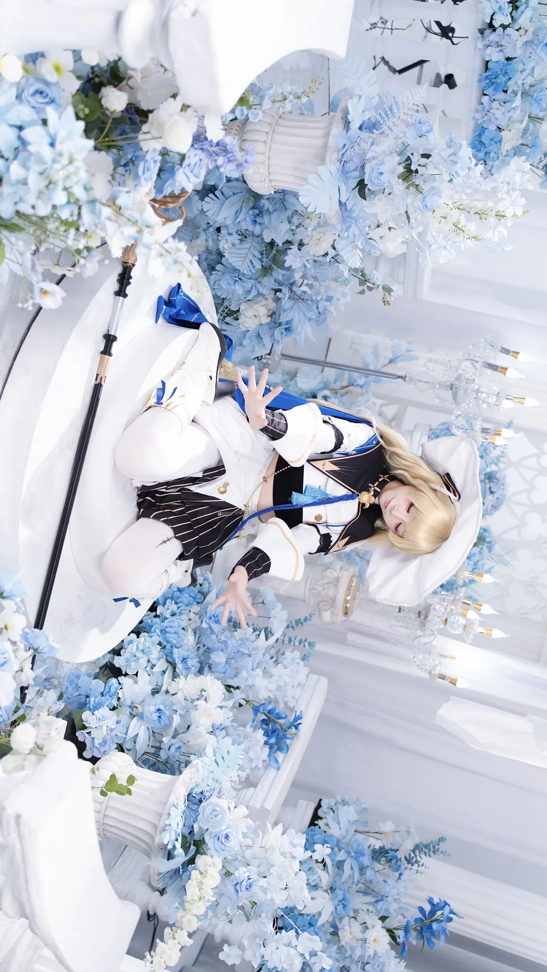 Phoebe Cosplay, Dreamy backdrop, Cosplay photography, White thigh-highs outfit, Wizard costume - Image 2