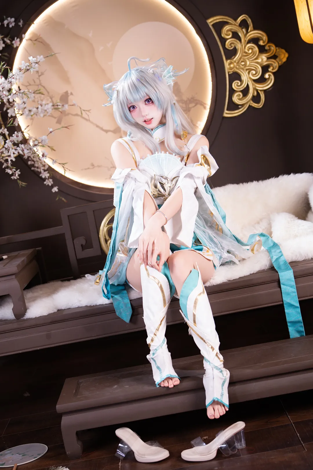 二次元, コスプレ, 中国風, 仙侠衣装, 銀髪 - 2枚目