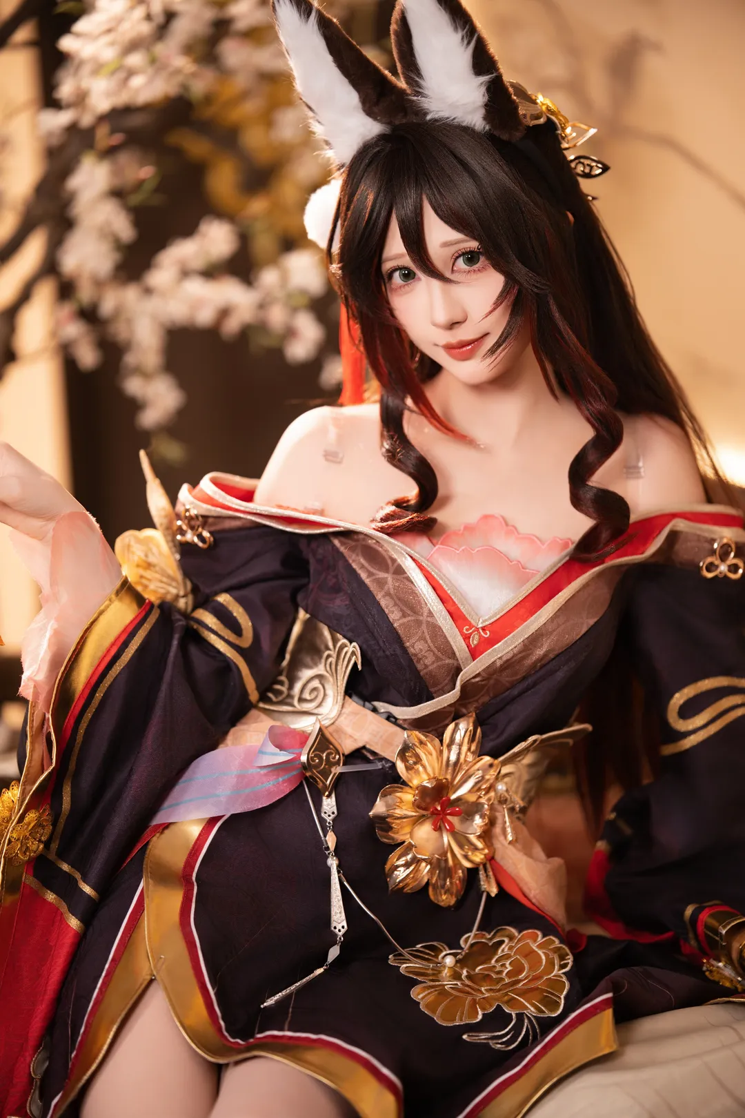 忘归人cos, 古风cosplay, 兽耳娘, 国风写真, 折扇 - 第2张