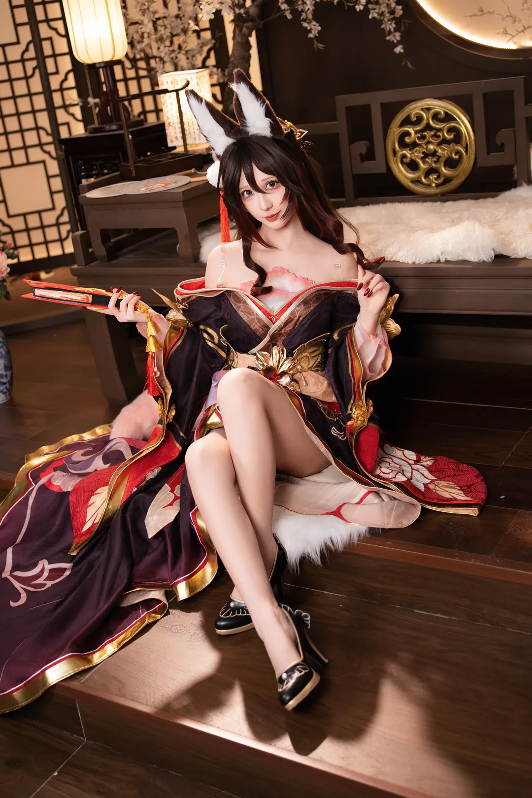 二次元摄影, 萤火虫漫展, 古风cos, 和风cosplay, 狐耳造型 - 第1张