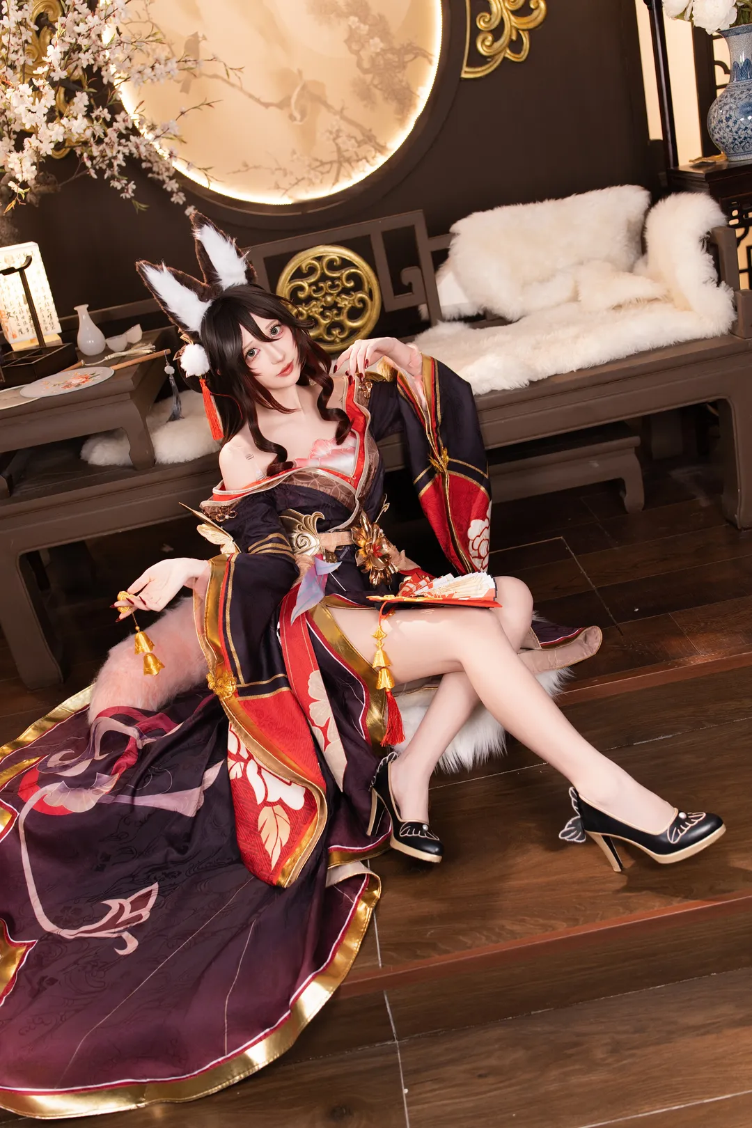 二次元摄影, 萤火虫漫展, 古风cos, 和风cosplay, 狐耳造型
