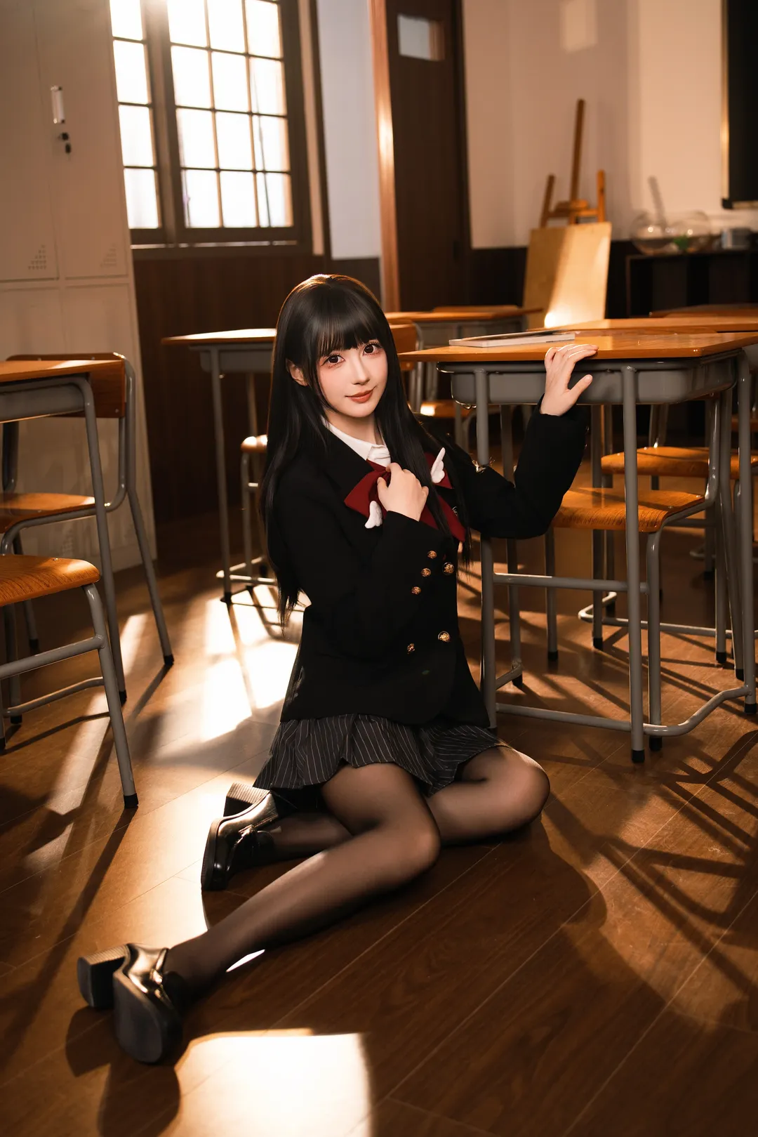 cosplay, JK制服, 黑丝穿搭, 学院风写真, 校供感 - 第4张