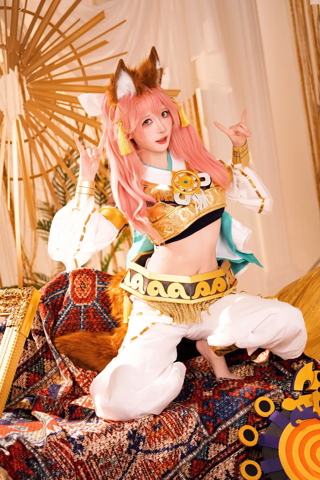 cosplay, 摄影, 兽耳, 粉色头发, 异域风