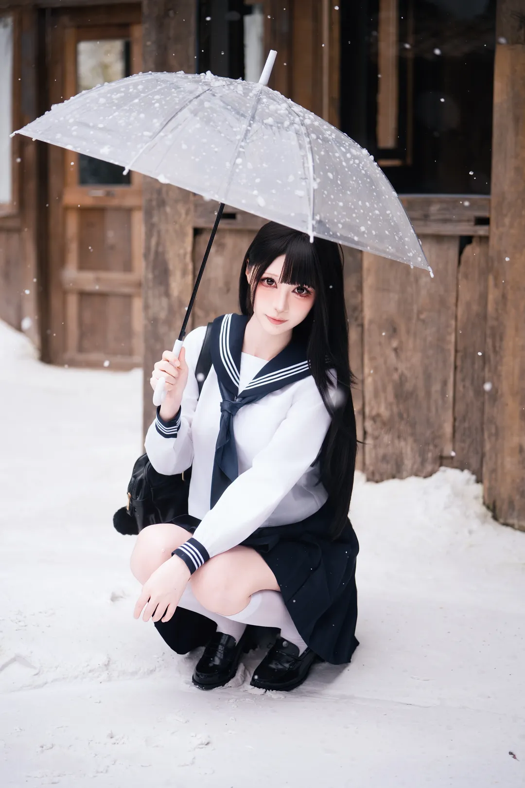 白丝, 学院风, 校供感, 初雪穿搭, 青春校园女主 - 第3张