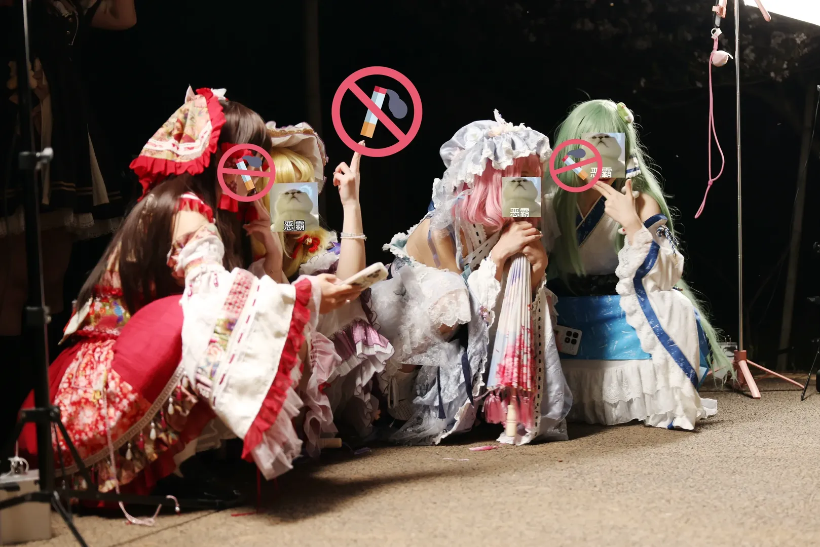 コスプレ, 東方Project, ロリータスタイル, 夜桜の夜景, 二次元チームビルディング - 1枚目