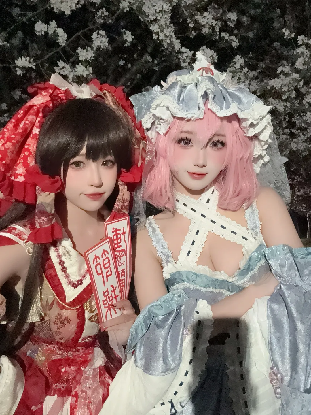 コスプレ, 東方Project, ロリータスタイル, 夜桜の夜景, 二次元チームビルディング