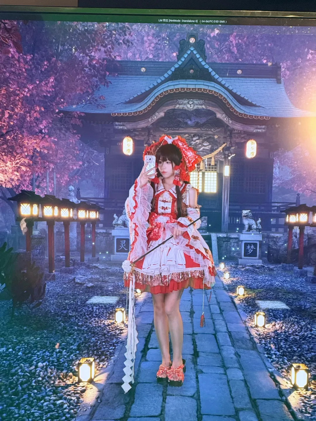 东方Project, 灵梦cos, 二次元写真, 博丽神社, 建模摄影 - 第1张