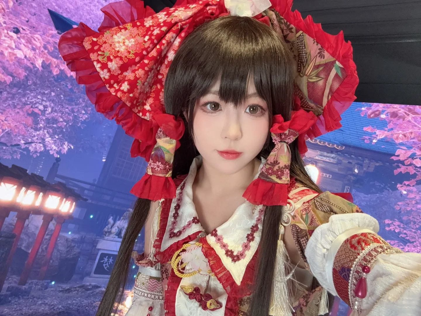 东方Project, 灵梦cos, 二次元写真, 博丽神社, 建模摄影 - 第3张