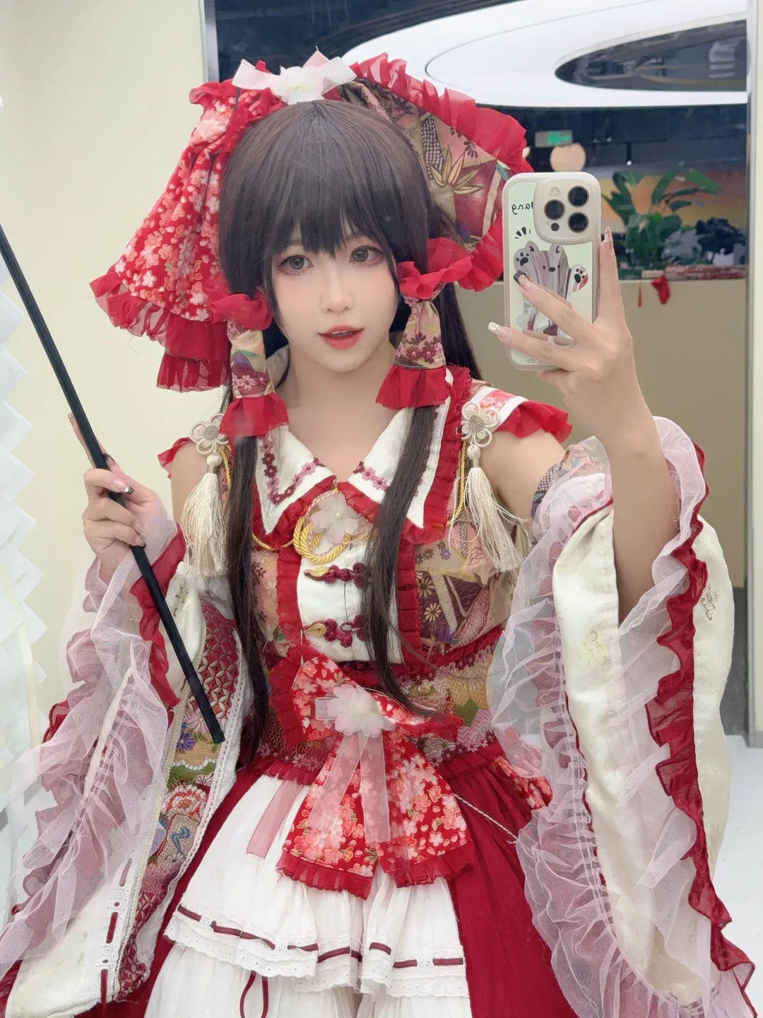 东方Project, 灵梦cos, 二次元写真, 博丽神社, 建模摄影