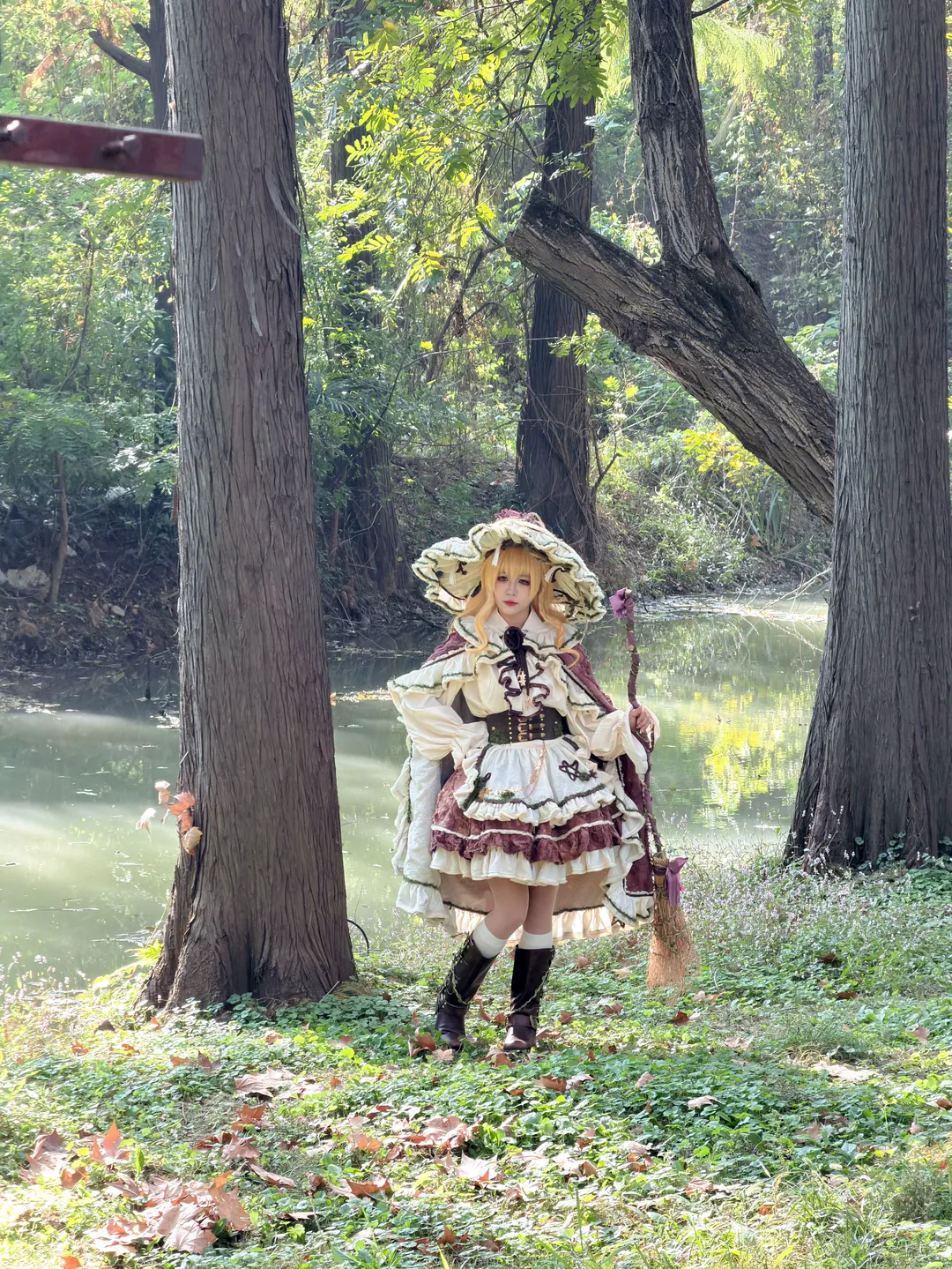 cosplay, 东方project, 魔理沙cos, 白丝, 外景 - 第2张