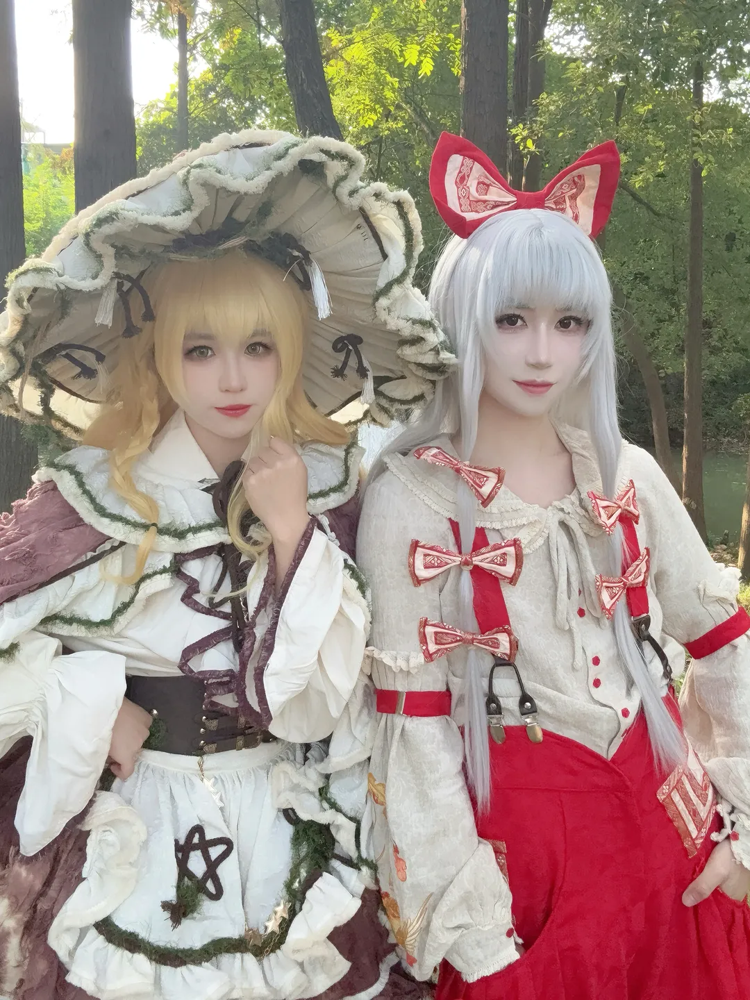 cosplay, 东方project, 魔理沙cos, 白丝, 外景 - 第4张