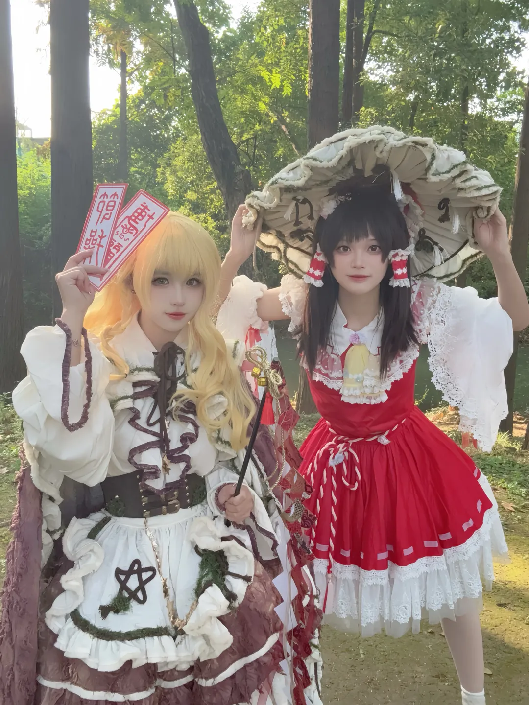 cosplay, 东方project, 魔理沙cos, 白丝, 外景 - 第5张