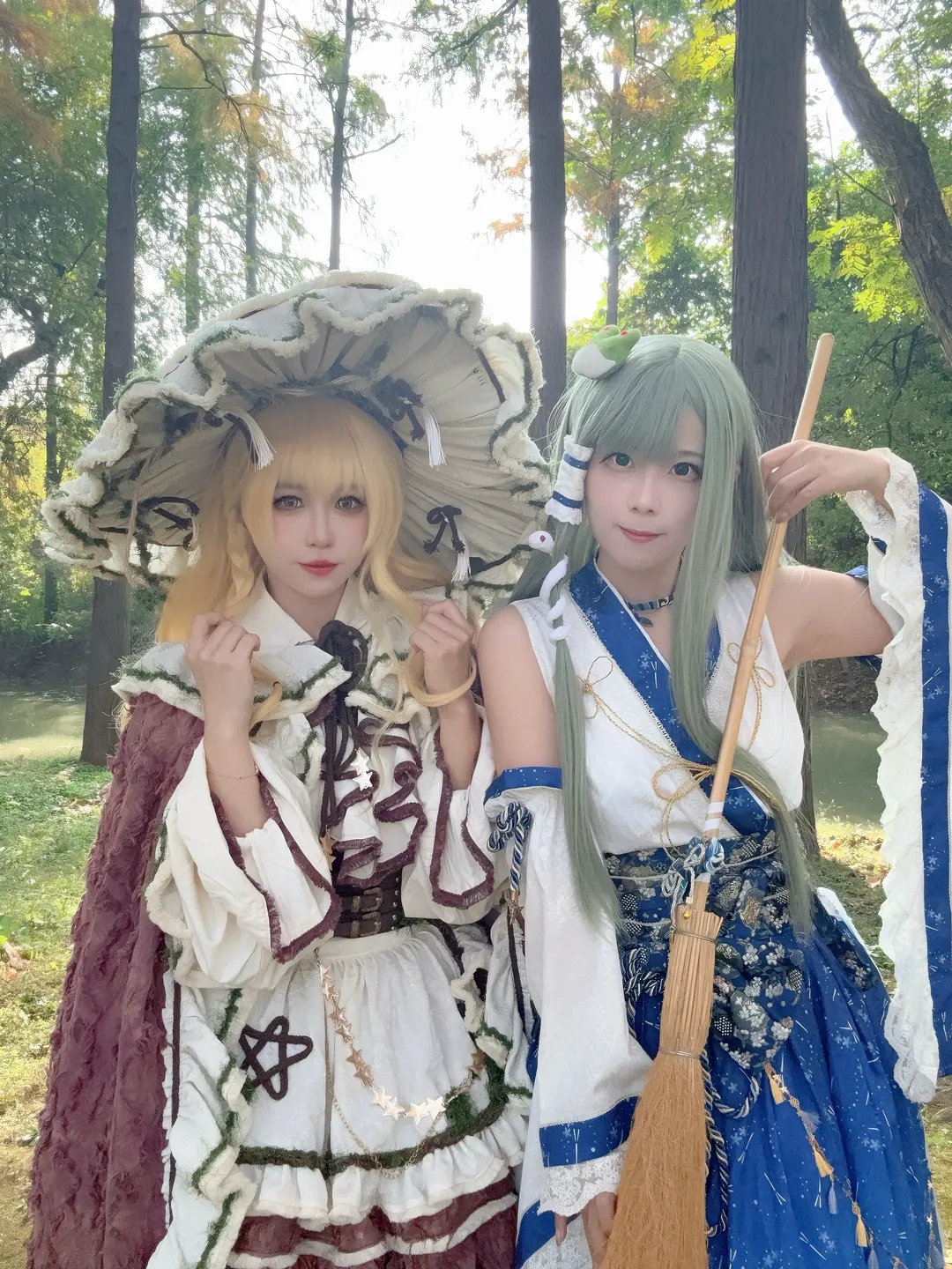 cosplay, 东方project, 魔理沙cos, 白丝, 外景 - 第8张