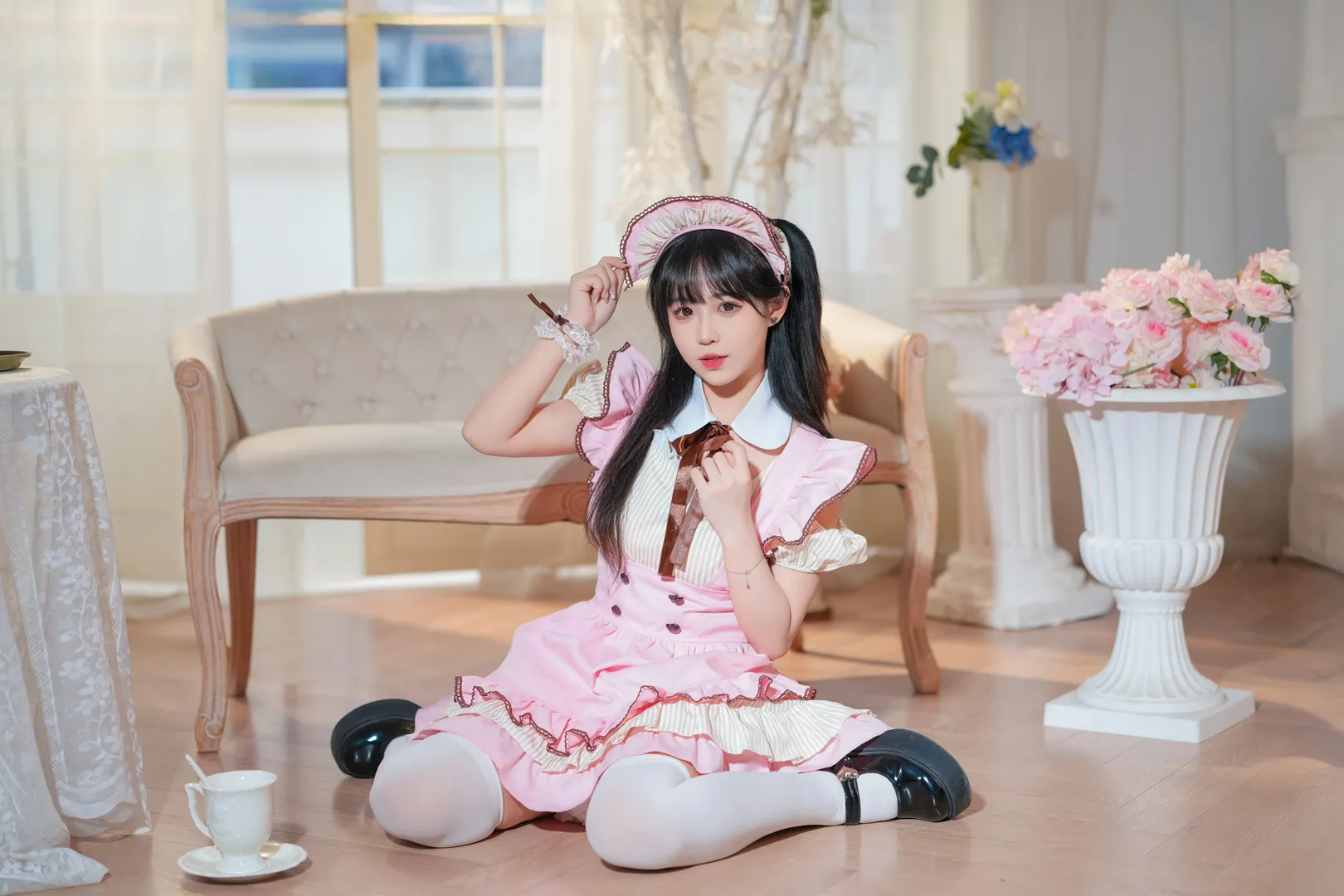 cosplay, 少女寫真, 女僕裝, 白絲穿搭, 室內人像 - 第2張