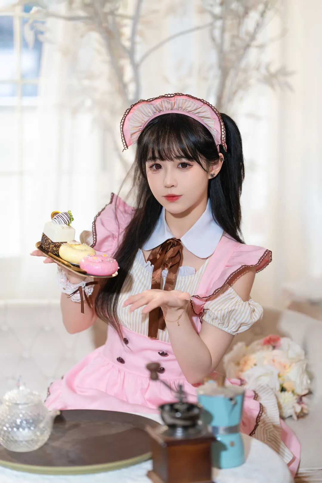 cosplay, 少女寫真, 女僕裝, 白絲穿搭, 室內人像 - 第3張