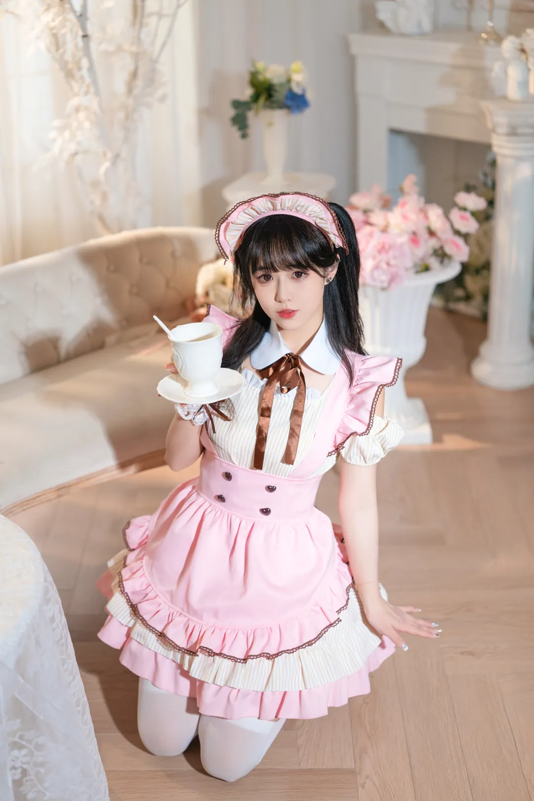 cosplay, 少女寫真, 女僕裝, 白絲穿搭, 室內人像 - 第6張