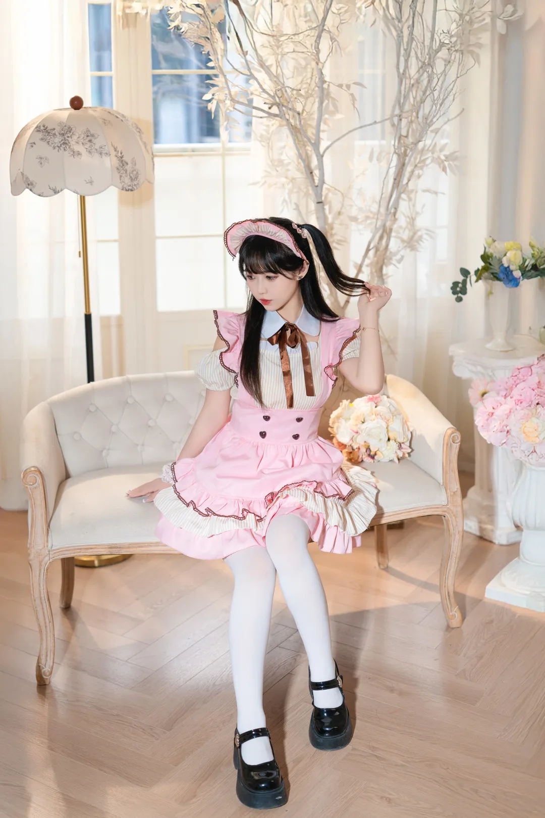 cosplay, 少女寫真, 女僕裝, 白絲穿搭, 室內人像 - 第7張
