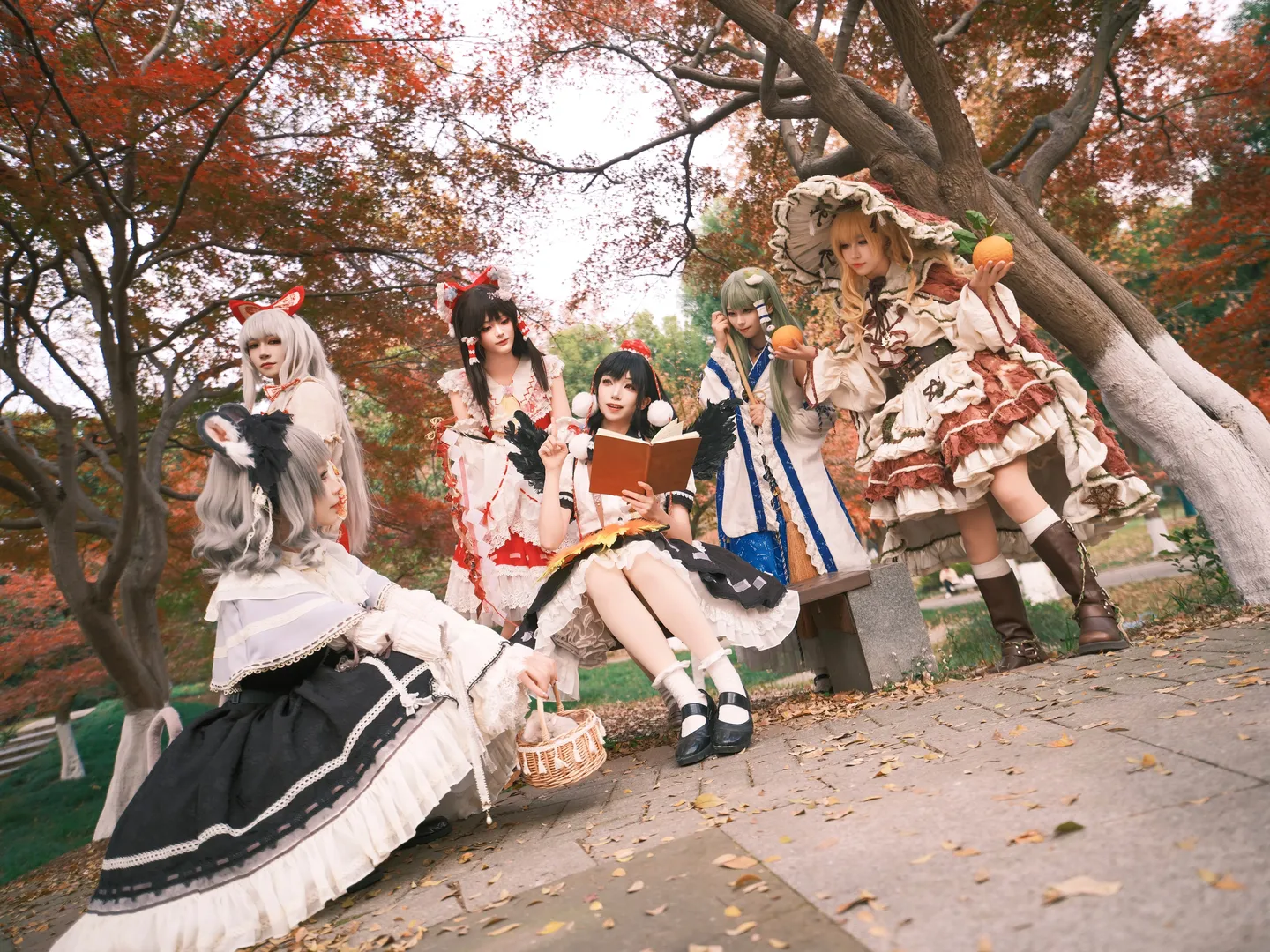 博丽灵梦cos, 东方project, 魔理沙cos, cosplay丝袜, 娜兹玲cos - 第2张