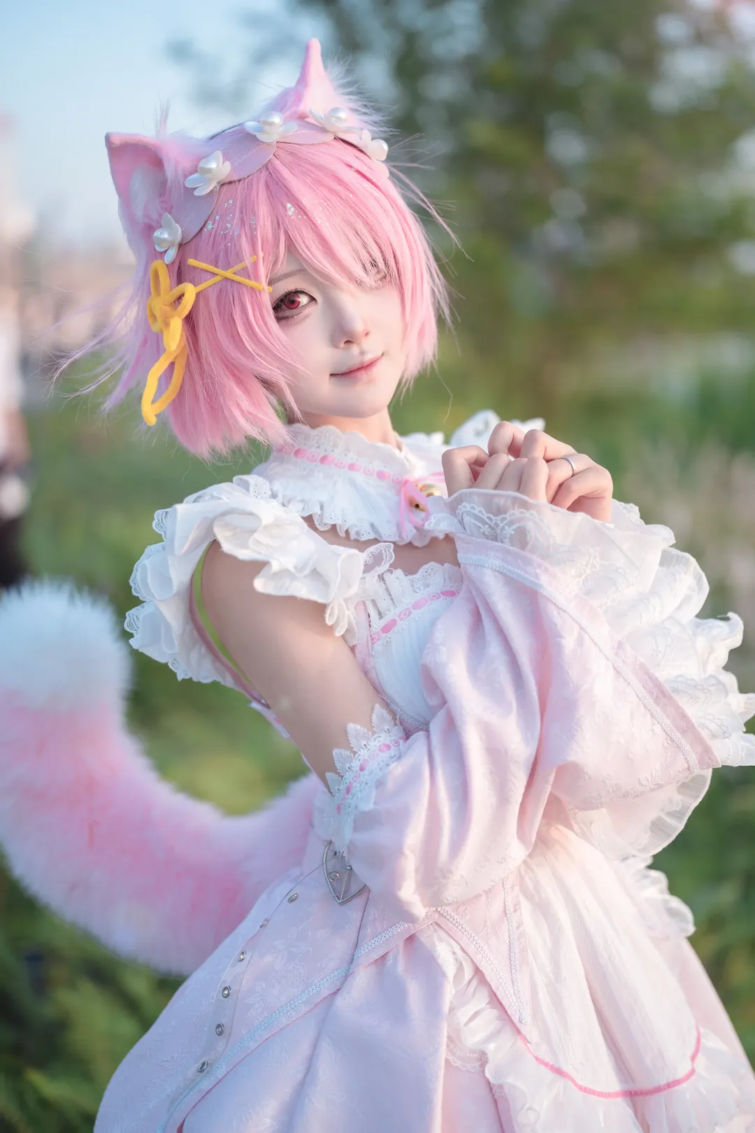 cosplay, 女仆装, 从零开始的异世界生活, 拉姆cos, 丝袜 - 第1张