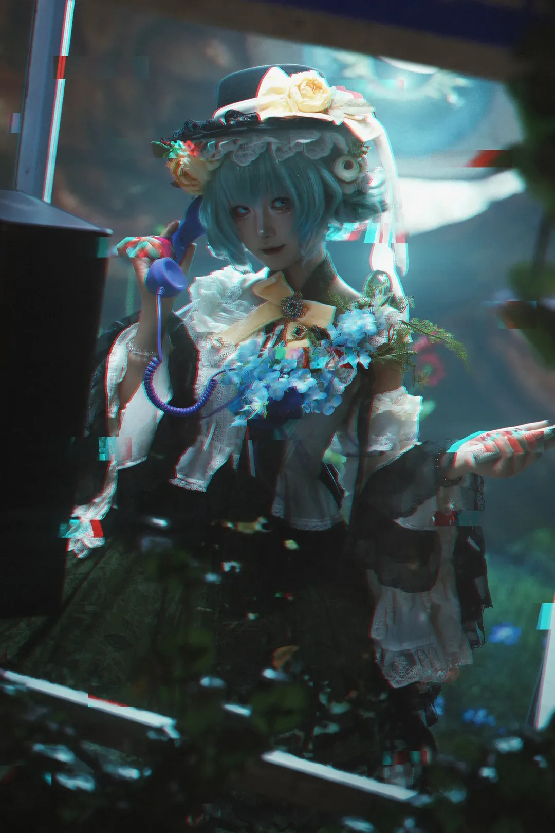 東方Project, 雰囲気のある写真, 古明地こいし コスプレ, 暗黒童話, 放置された電話ボックス