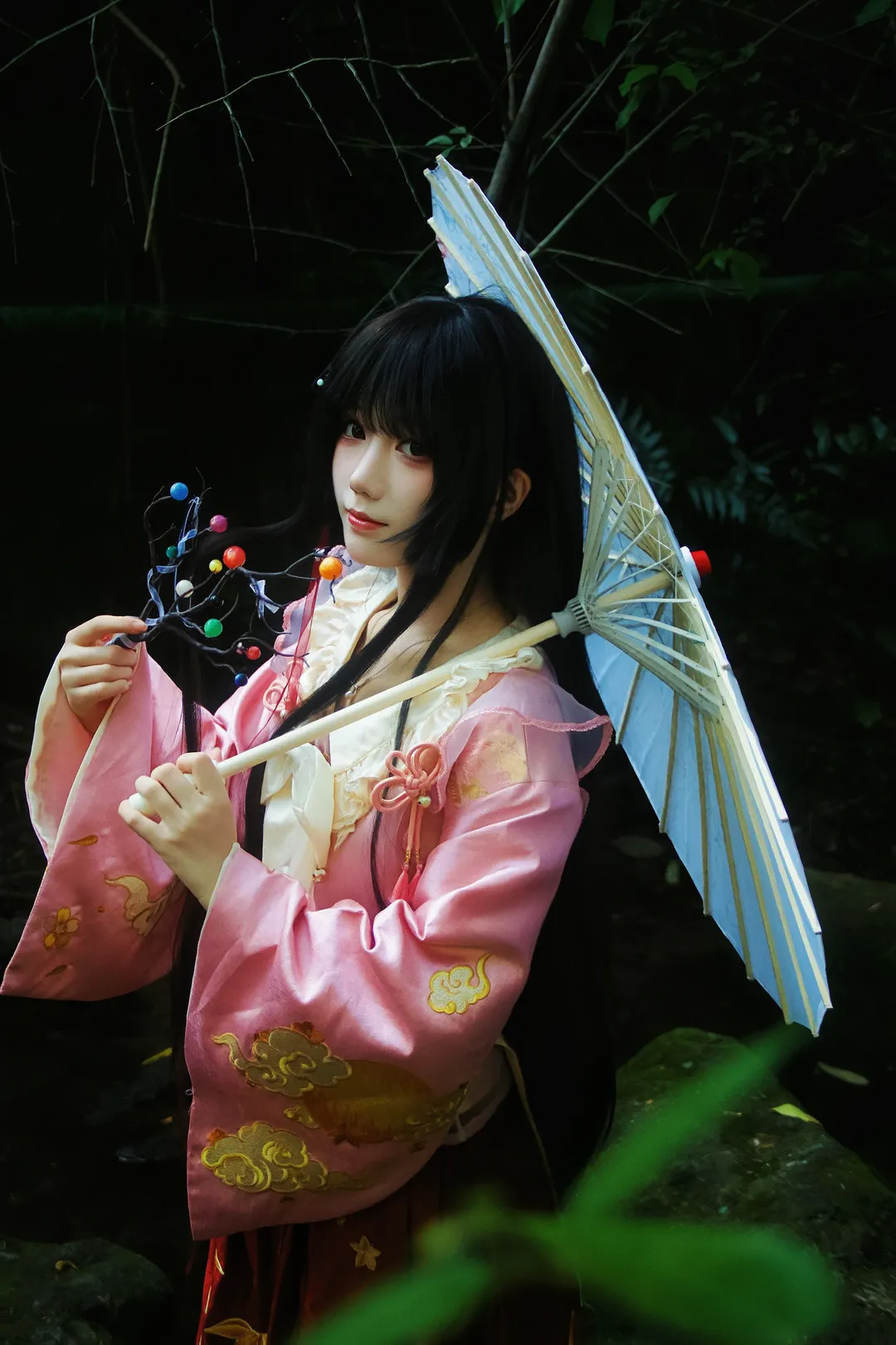 东方Project, 古风写真, 竹林摄影, 蓬莱山辉夜cos, 东方永夜抄 - 第1张