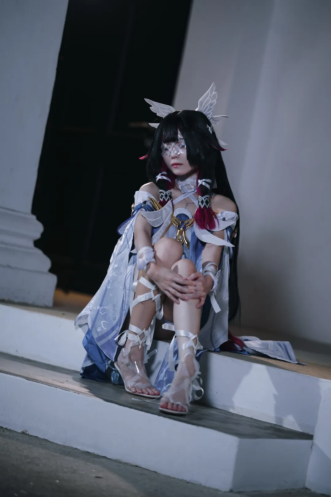 原神, 哥伦比娅cos, 二次元cos, 外景摄影, 少女cos