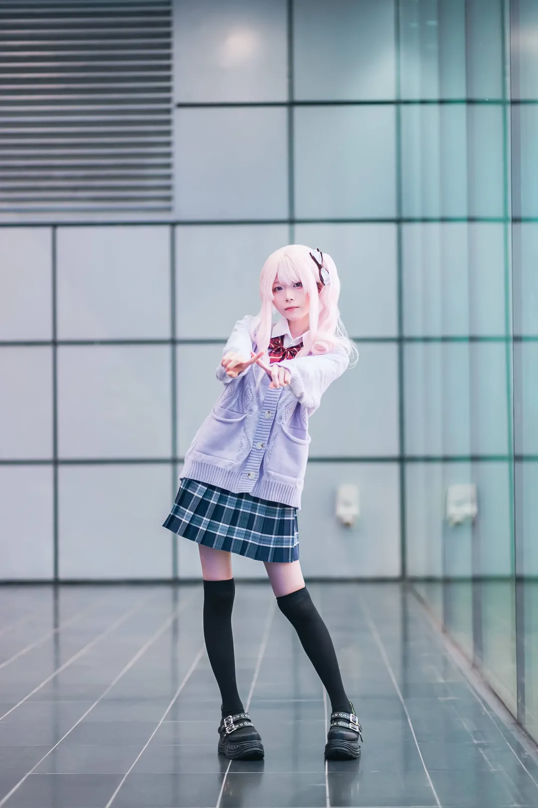 コスプレ, 二次元撮影, プロジェクトセカイ, 暁山瑞希のコスプレ, ニーハイソックスコーデ