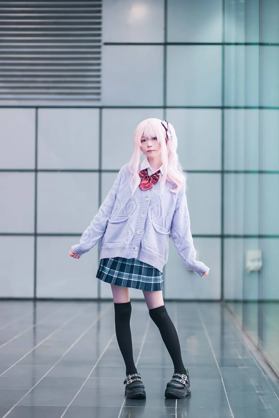 cosplay, 二次元摄影, 世界计划, 晓山瑞希cos, 过膝长袜穿搭 - 第3张