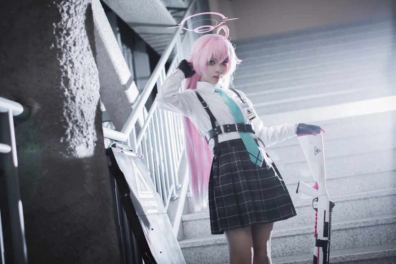 蔚蓝档案, 小鸟游星野cos, cosplay摄影, 战术少女, 白袜帆布鞋 - 第3张