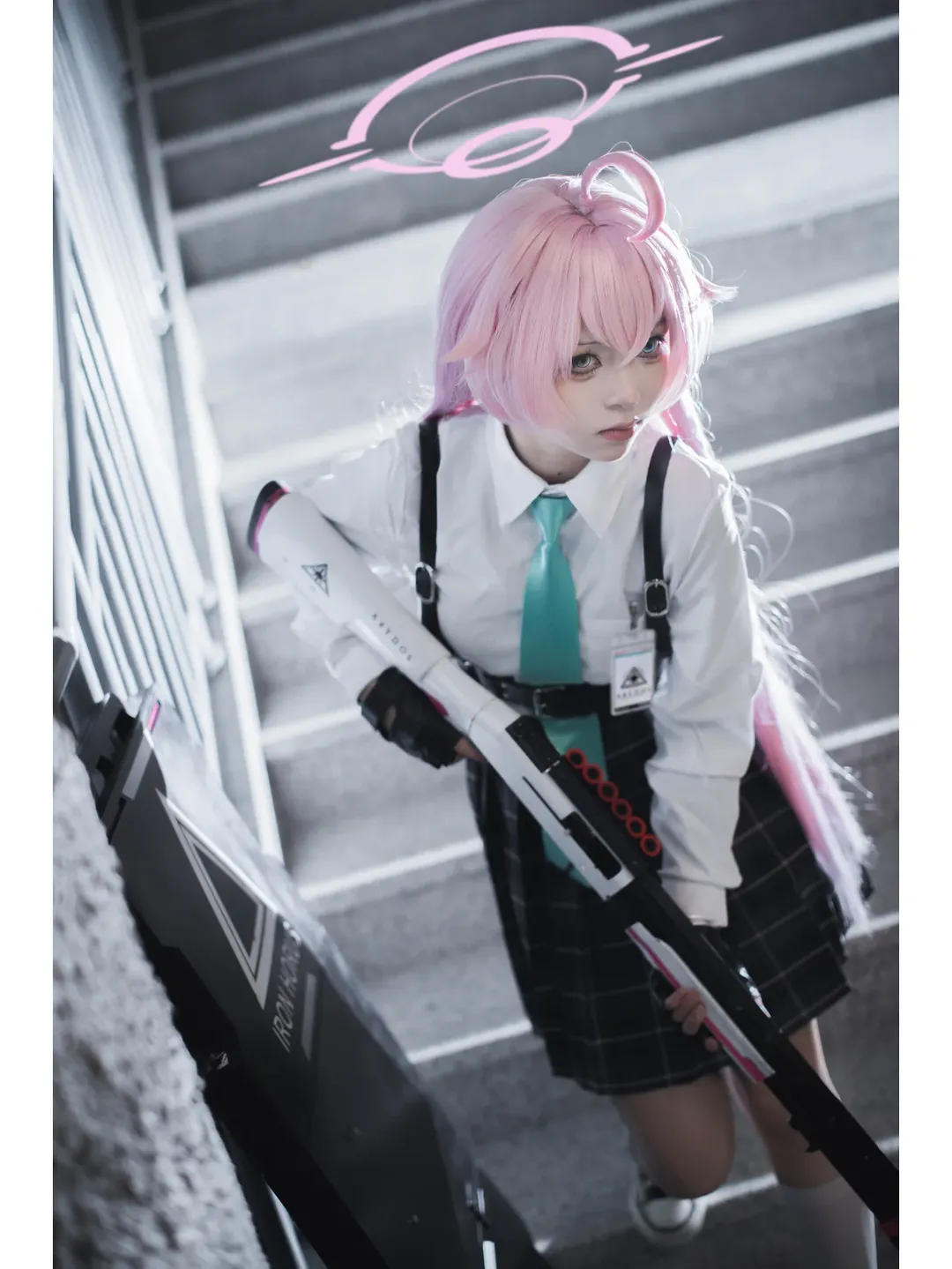 蔚蓝档案, 小鸟游星野cos, cosplay摄影, 战术少女, 白袜帆布鞋 - 第4张