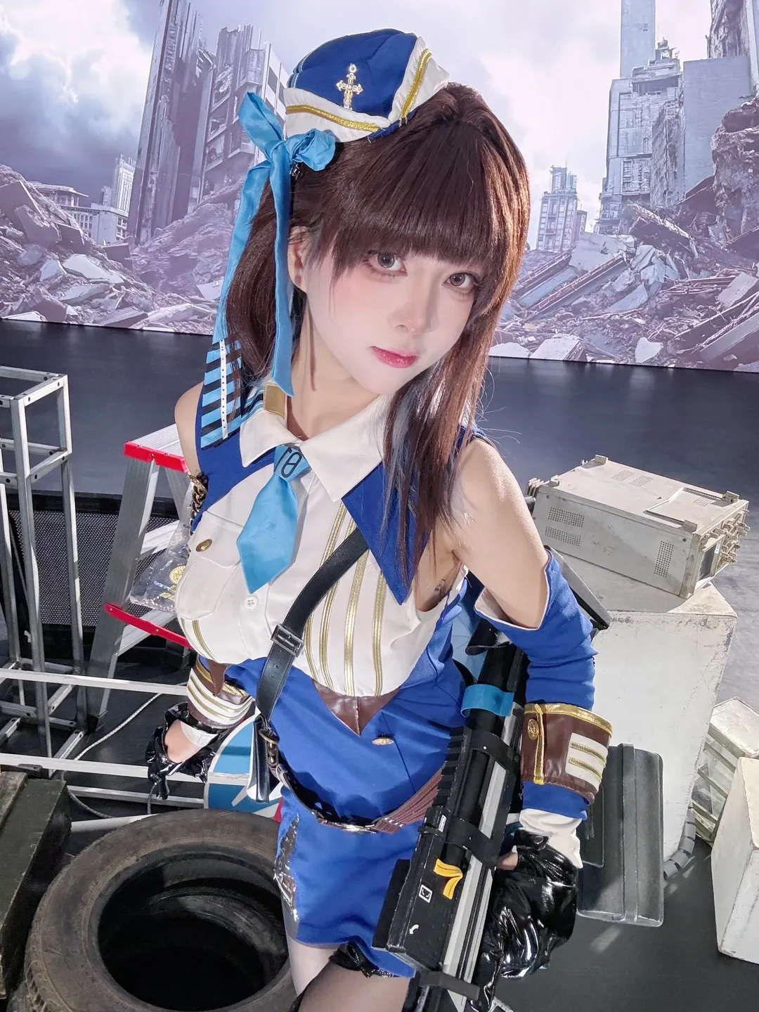 cosplay, 胜利女神新的希望, 白丝穿搭, nikke, 老玛cos