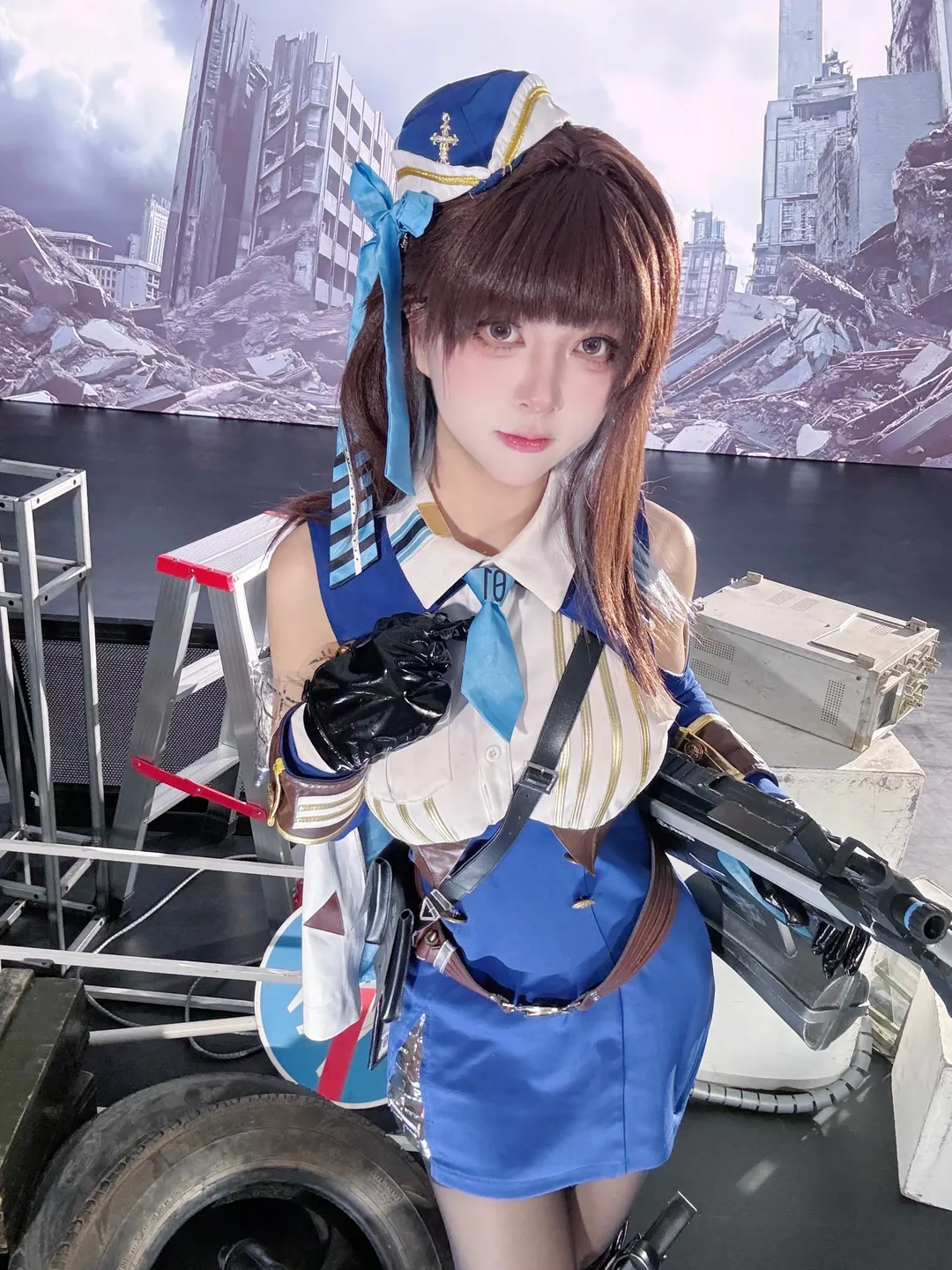 cosplay, 胜利女神新的希望, 白丝穿搭, nikke, 老玛cos - 第2张