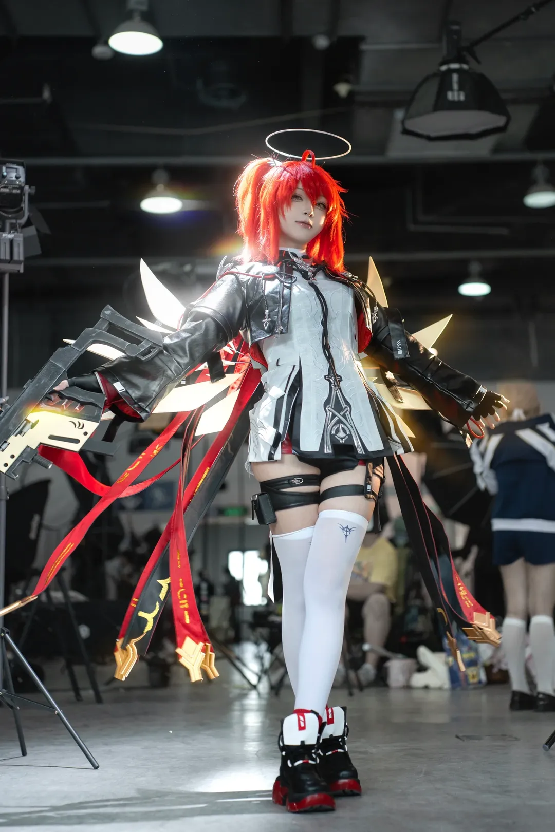 cosplay, 明日方舟, 新约能天使cos, 中国国际动漫节, 过膝白丝
