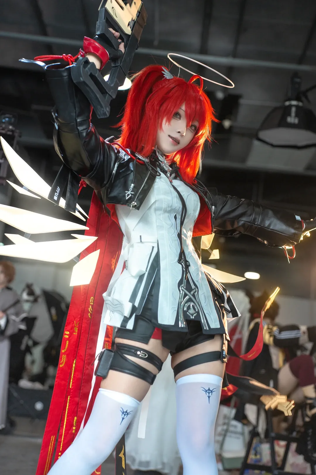cosplay, 明日方舟, 新约能天使cos, 中国国际动漫节, 过膝白丝 - 第2张
