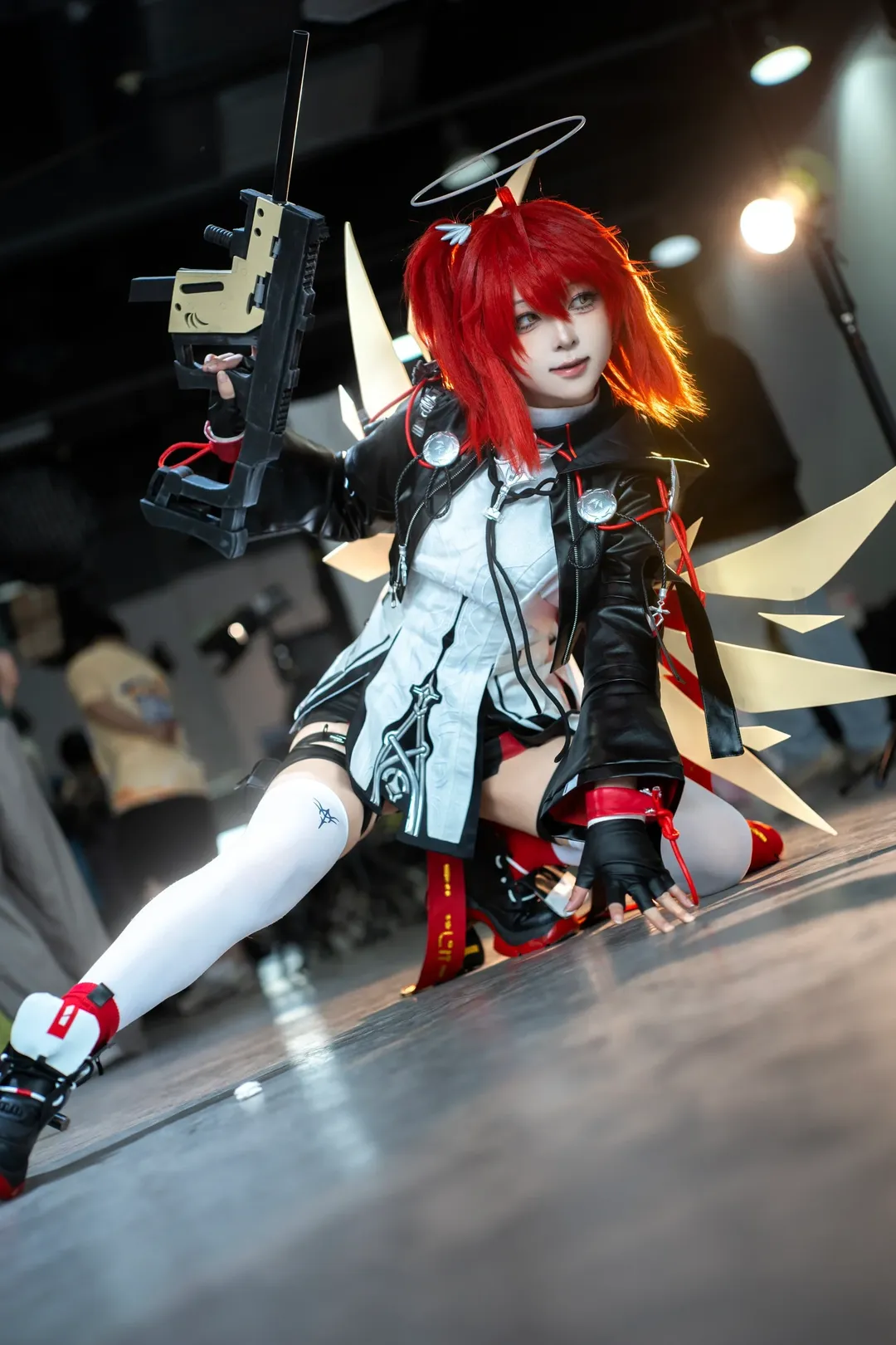 cosplay, 明日方舟, 新约能天使cos, 中国国际动漫节, 过膝白丝 - 第5张