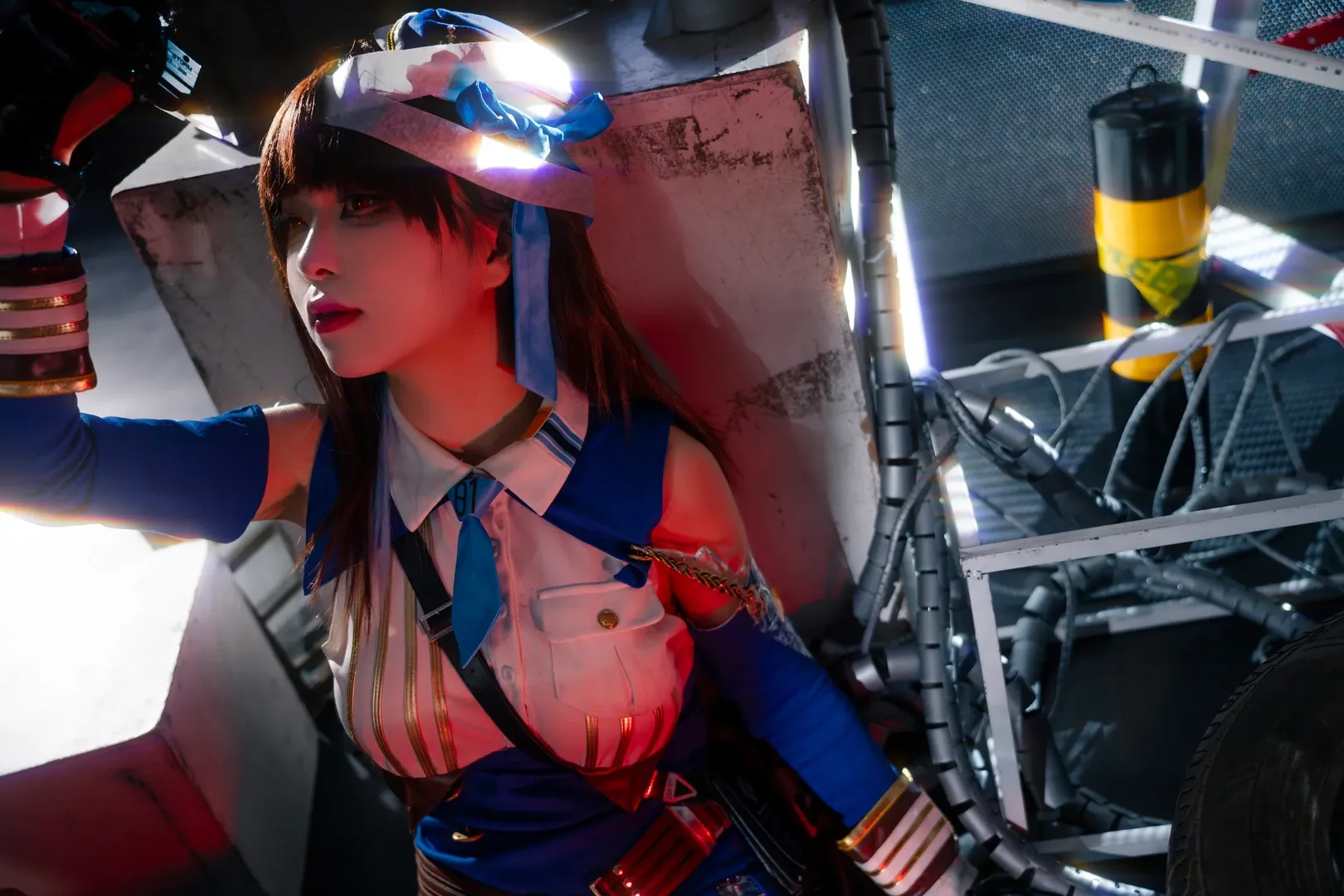 玛丽安cos, cosplay摄影, 胜利女神新的希望, 黑丝穿搭, 科幻废土风 - 第1张