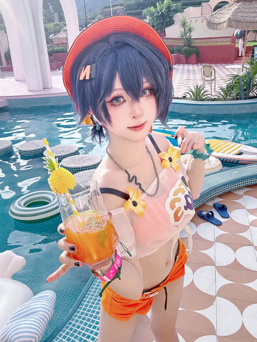绝区零, 二次元cos, 夏日泳装, cosplay摄影, 玲妹cos - 第2张