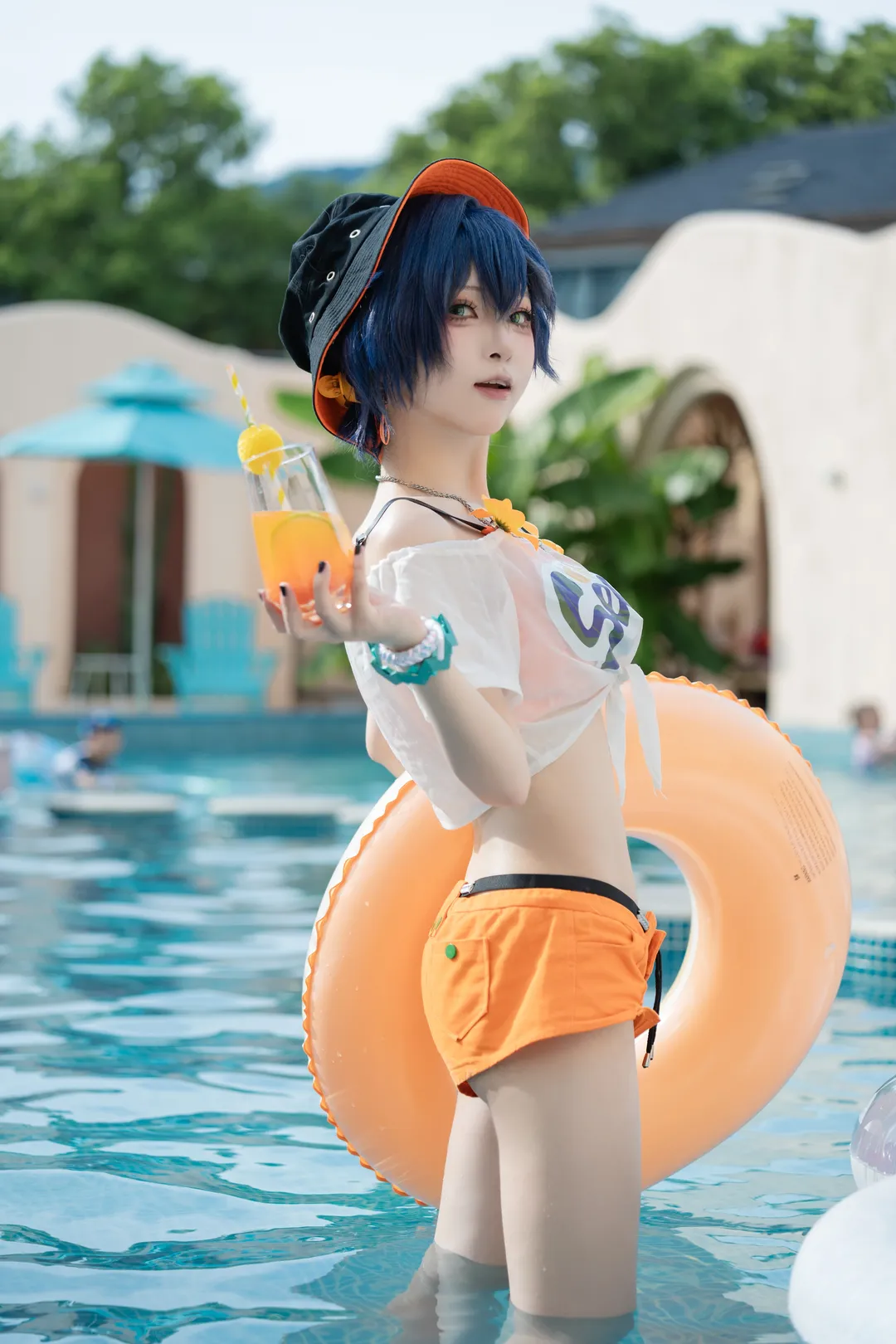 绝区零, 户外写真, 夏日泳装, cosplay摄影, 玲cos