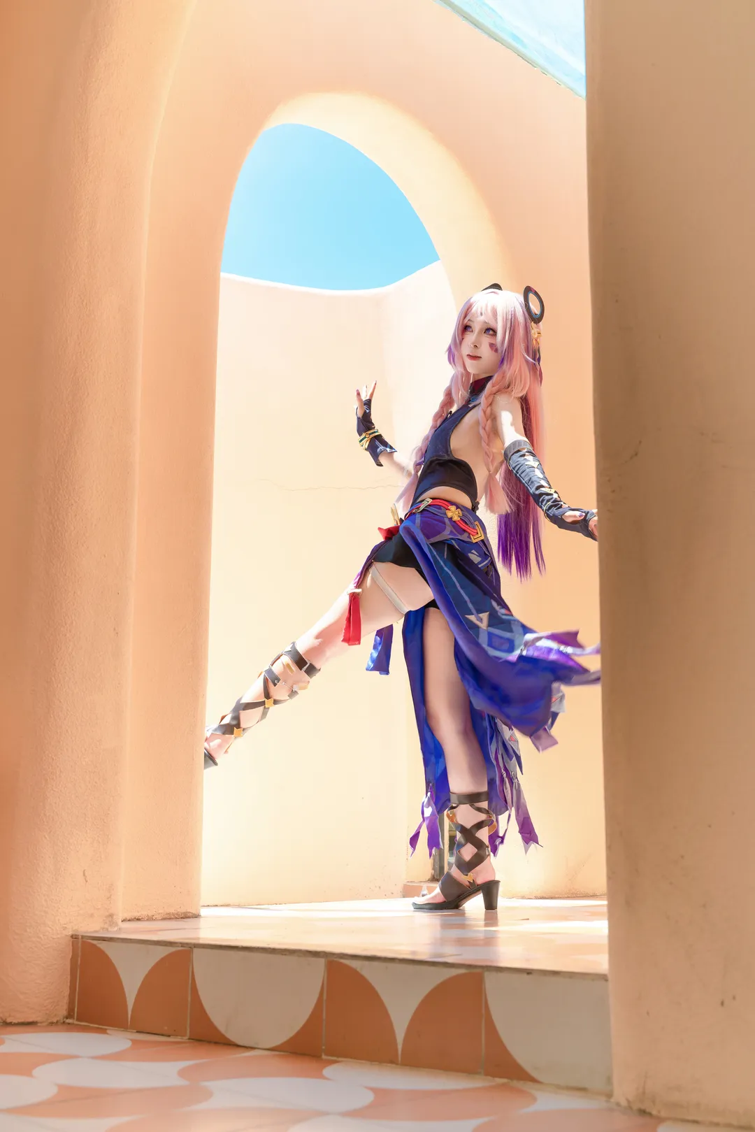 原神, 異国情緒, コスプレ撮影, 屋外ポートレート, シトラリ コスプレ - 4枚目